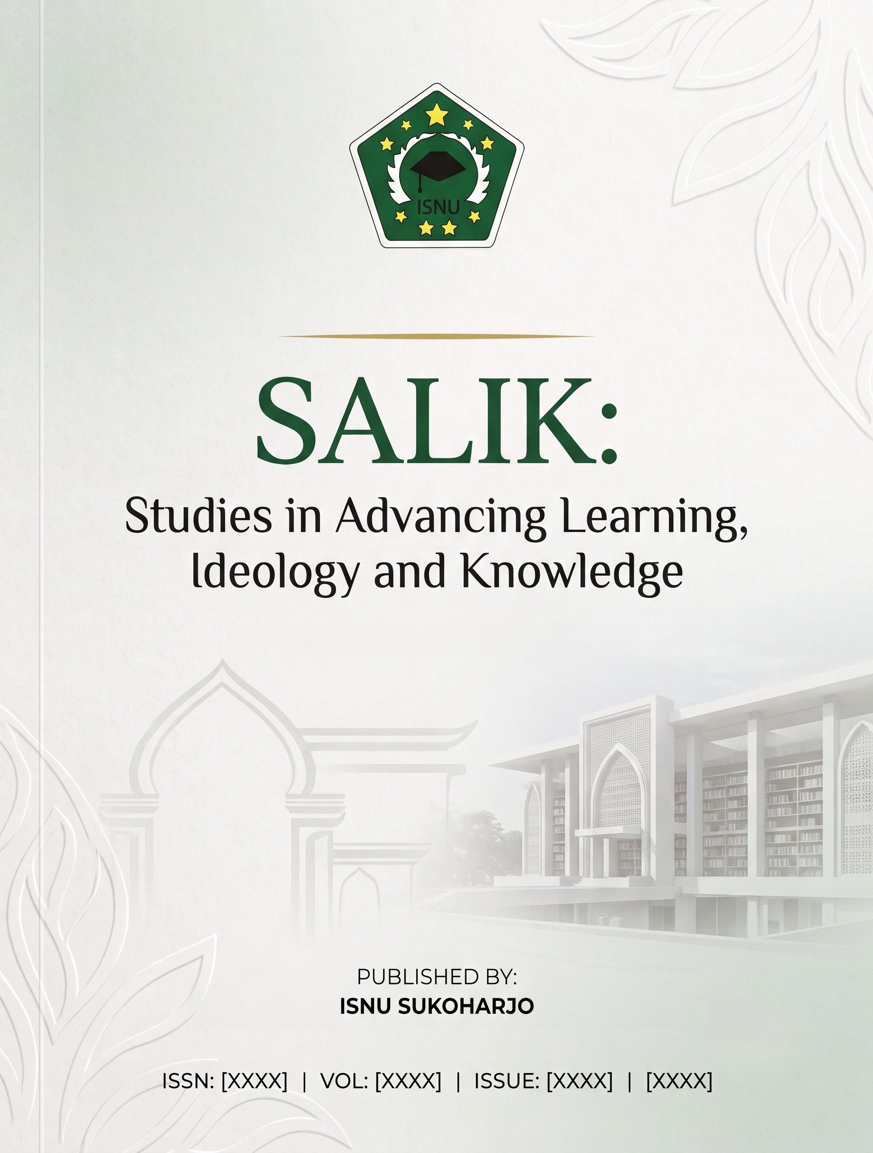 Sampul SALIK: Studies in Advancing Learning, Ideology and Knowledge